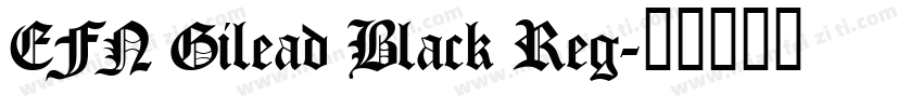 EFN Gilead Black Reg字体转换